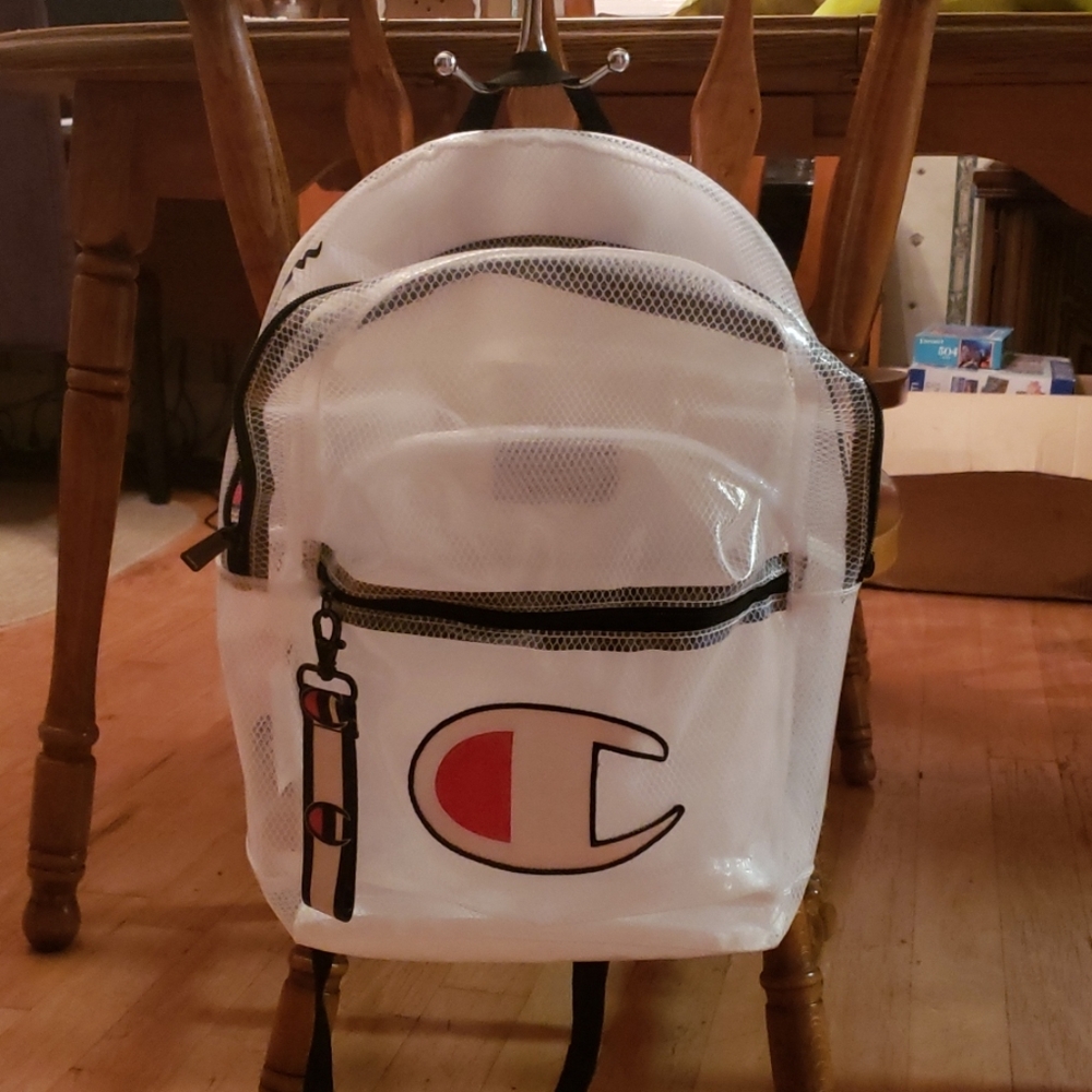 Clear champion backpack